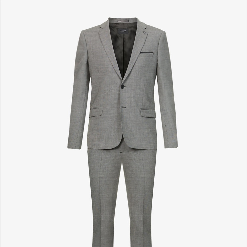 Mens Kooples suit 36 jacket 30 pants gray